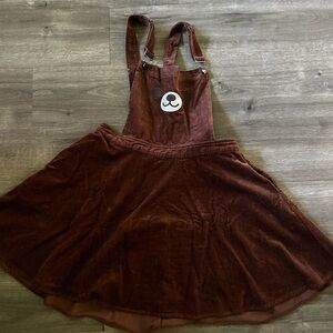 Hot Topic Brown Corduroy Dress